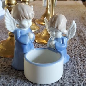 Praying angel candle holder
